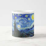 Tasse Géante VAN GOGH Starry Night<br><div class="desc">"van gogh vincent",  nuit étoilée,  "célèbre peinture",  vintage,  étoiles,  ciel,  "fine art",  bleu</div>