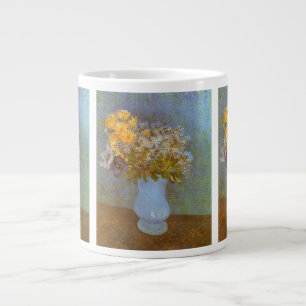 Tasse Géante Vase de lilas, de marguerites et d'anémones de Vin