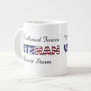 Tasse Géante Vétéran militaire des forces armées américaine