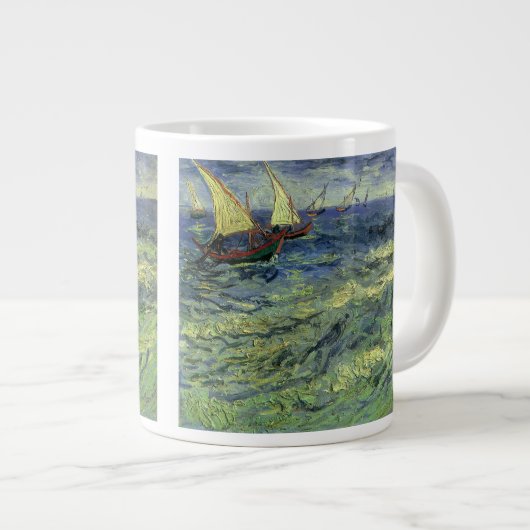 Tasse Géante Vincent van Gogh - Paysage marin à Saintes Maries (Devant droit)