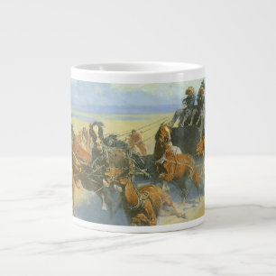 Tasse Géante Vintage Cowboy, Downing Nigh Leader, Remington