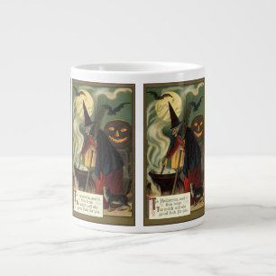 Tasse Géante Vintage Halloween sorcière Stirring Magique Cauldr