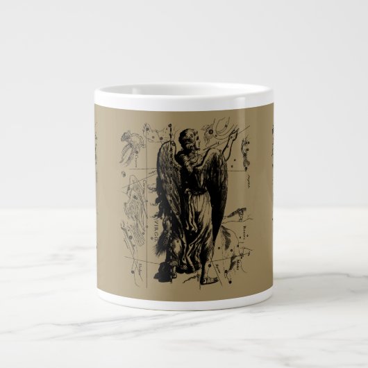 Tasse Géante Virgo Constellation Hevelius Etching Style (Devant)
