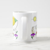 Tasse Géante Visage drôle de furet (Dos)