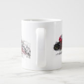 Tasse Géante Vitesse Motorcycle Racer (Dos)