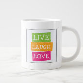 Tasse Géante Vivent l'amour 2 de rire (Droite)