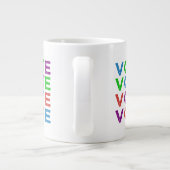 Tasse Géante VOTE en multicolore (Dos)