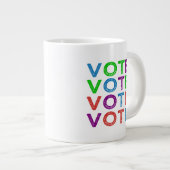 Tasse Géante VOTE en multicolore (Devant droit)