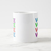 Tasse Géante VOTE en multicolore (Devant)