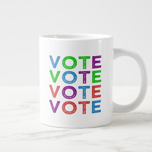 Tasse Géante VOTE en multicolore (Droite)