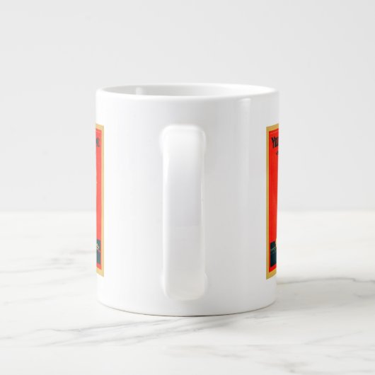 Tasse Géante Yellowstone, ancienne affiche publicitaire fidèle (Dos)