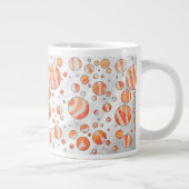 Tasse Géante Zebra Orange et White Polka Dot (Droite)
