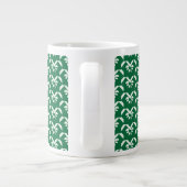 Tasse Géante Zigzag floral vert (Dos)