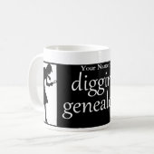 Tasse généalogique de creusement personnalisé (Devant gauche)