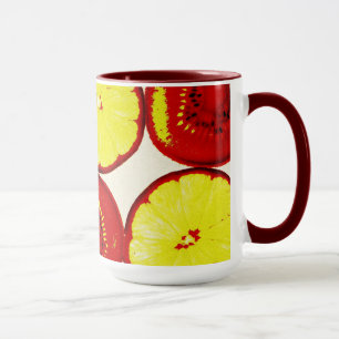 tasse géniale d'art de bruit de kiwi et de chaux