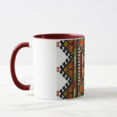 Tasse géométrique de broderie de Vyshyvanka (Gauche)