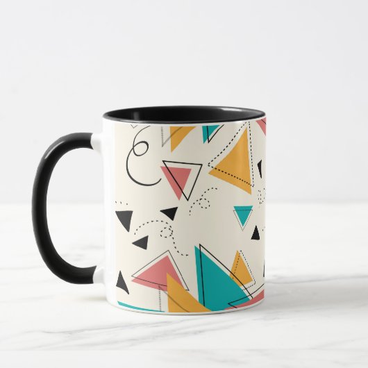Tasse géométrique rétro 90 (Gauche)