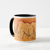 Tasse gigantesque d'art de caverne (Devant gauche)