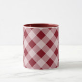 Tasse Gingham Rouge Foncé (Centre)
