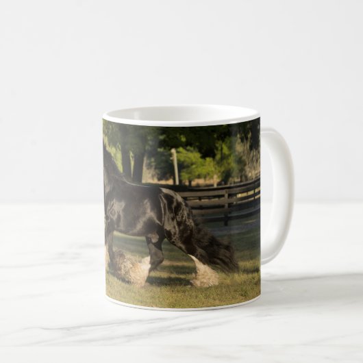 Tasse gitane de cheval de Vanner d'or gitan (Devant droit)