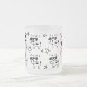 TASSE GIVRÉ かわいい手書き犬「けせらせら犬」 (Centre)