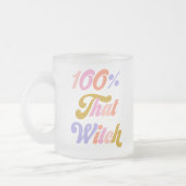Tasse Givré 100% Cette Sorcière | Rétro (Gauche)