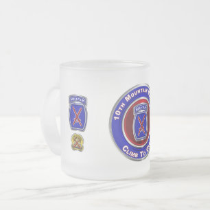 Tasse Givré 10e Division de montagne "Montez vers la gloire"