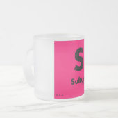 Tasse Givré 16 Tableau du soufre | des éléments périodique (Devant gauche)