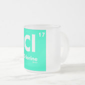 Tasse Givré 17 Tableau du chlore | des éléments périodique (Devant droit)