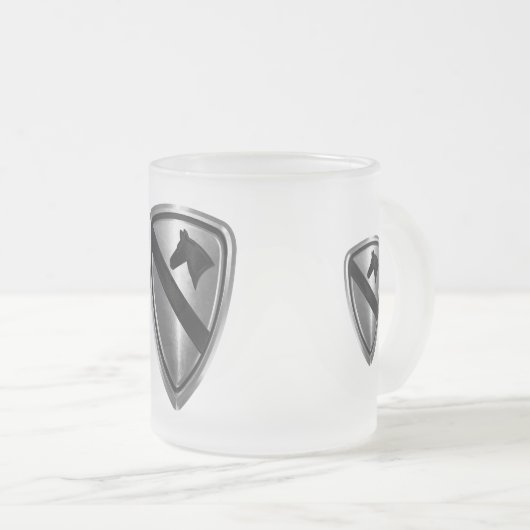 Tasse Givré 1ère division de cavalerie Conception des patchs e (Devant droit)