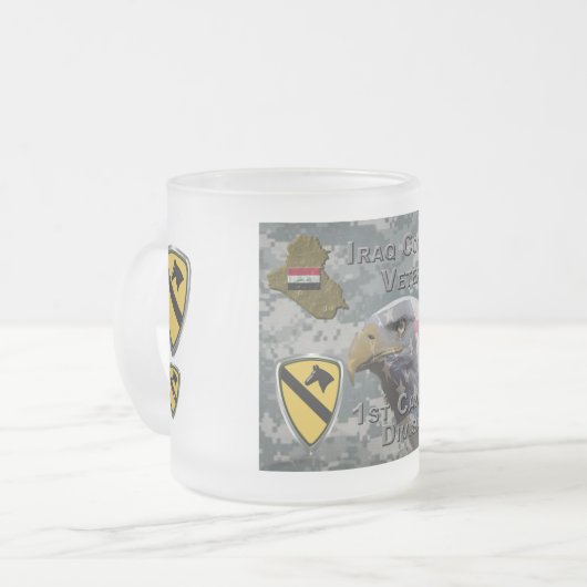 Tasse Givré 1re division de cavalerie - Iraq Veteran (Devant gauche)