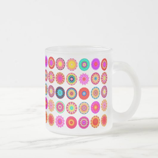 Tasse Givré 25 Mandalas fractales - Customisé (Droit)