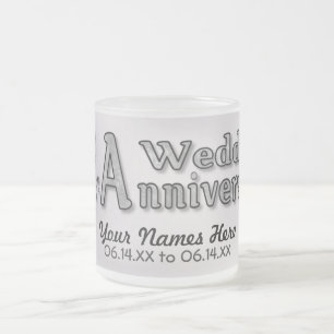 Tasse Givré 25e anniversaire - Argent - Personnaliser