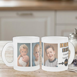 Tasse Givré 3 photos amour vous papy orange