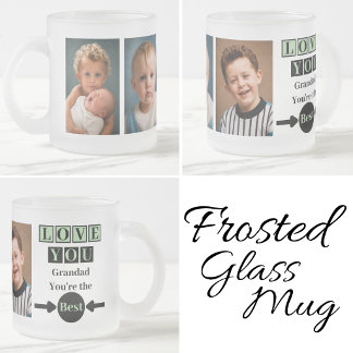 Tasse Givré 3 photos amour vous papy vert