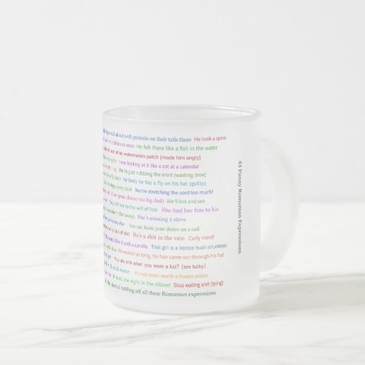 Tasse Givré 43 Drôle Pièce de conversation pour les expression (Devant droit)
