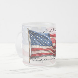 Tasse Givré 4 juillet – Célébrez avec le drapeau américain