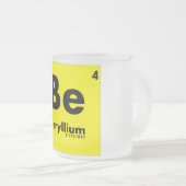 Tasse Givré 4 Tableau du béryllium | des éléments périodique (Devant droit)