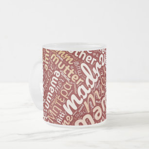 Tasse Givré 60 mots pour 'Mère' dans différentes langues