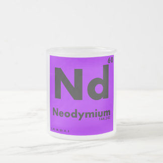 Tasse Givré 60 Tableau du néodyme | des éléments périodique