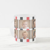 Tasse Givré 6 nom initial noir rouge (Devant gauche)
