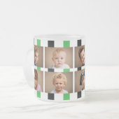 Tasse Givré 6 nom initial noir vert (Devant gauche)