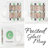 Tasse Givré 6 nom initial noir vert
