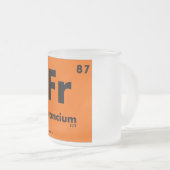 Tasse Givré 87 Tableau du francium | des éléments périodique (Devant droit)