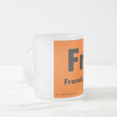 Tasse Givré 87 Tableau du francium | des éléments périodique (Devant gauche)
