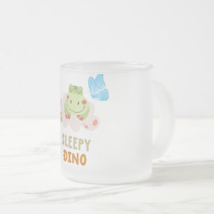 Tasse Givré "Adorable Dino vert dormant"
