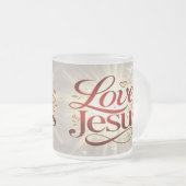 Tasse Givré Aime Jésus (Devant droit)