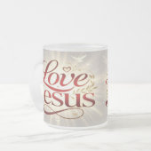 Tasse Givré Aime Jésus (Devant gauche)
