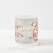 Tasse Givré Aime Jésus (Centre)