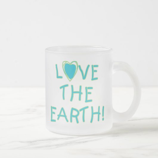Tasse Givré Aimez la terre ambiante (Droit)